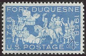 # 1123 MINT NEVER HINGED FORT DUQUESNE