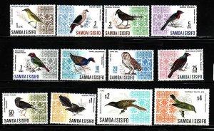 Samoa-Sc#265-74B- id7-unused NH set-Birds-1967-