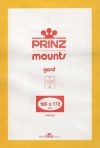 Prinz Stamp Mount 185 x 172 Blocks & Sheetlets Black