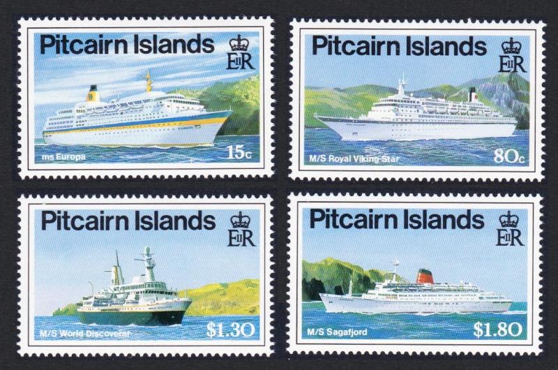 Pitcairn Cruise Liners 4v SG#395-398 SC#350-353