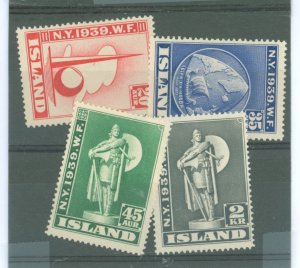 Iceland #213-216 Unused Single (Complete Set)