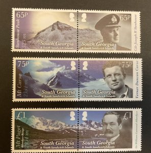 South Georgia: 2012, Mountains and Mountaineers, MNH set