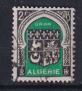 Algeria  #215   used   1947  Arms  2fr