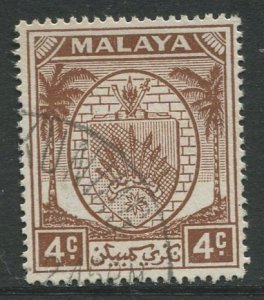 STAMP STATION PERTH Negri Sembilan #41 Arms Definitive Used 1949-55
