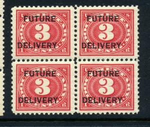 RC2 Future Delivery Revenue Block of 4 Stamps NH (Stock By 755)