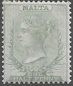 Malta # 8   Victoria - ½d.  1885 (1)  VF Unused