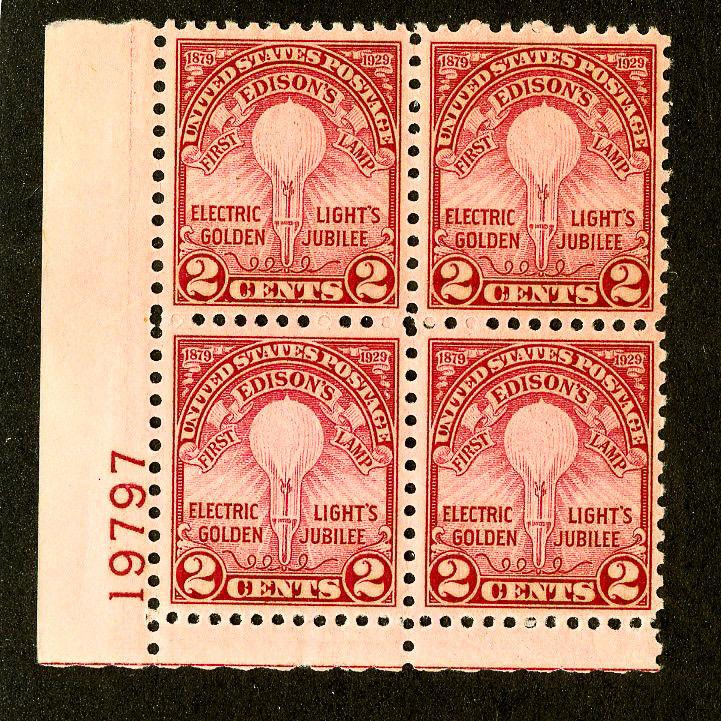 US Stamps # 655 Superb OG NH Gem PB of 4