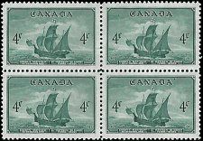 CANADA   #282 MNH BLOCK OF 4 (8)