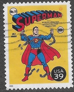US #4084k used Super Heroes - Superman.   This is nice.