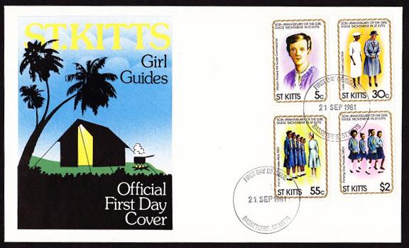 St. Kitts  1981 Girl Guides/Scouts FDC