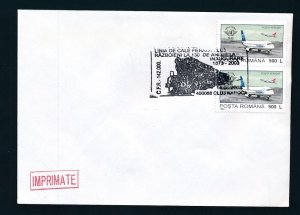 D478177 Romania Railroad Cover Trains Locomotives 2003
