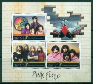 Music Pink Floyd Dark Side Of The Moon Syd Barrett Madagascar MNH stamp set