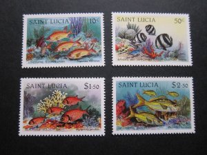 St Lucia 1983 Sc 612-615 set MNH