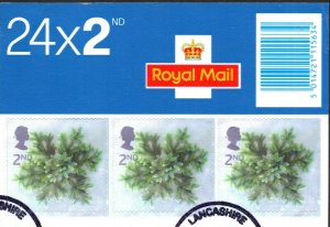 2002 Sg 2321a Christmas Booklet Stamps from Booklet LX24 Fine Used