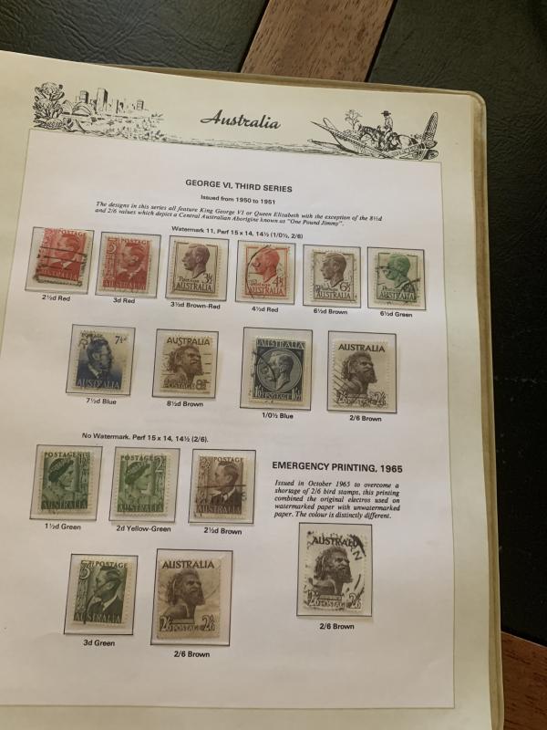 Australia Collection from 1927 to 1978 Used Cat. Value $575