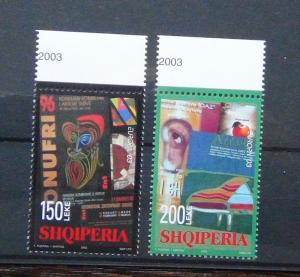 Albania 2003 Europa Postal Art set MNH