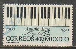 MEXICO 1036, In Memoriam Agustin Lara, Composer. Used. VF. (1350)