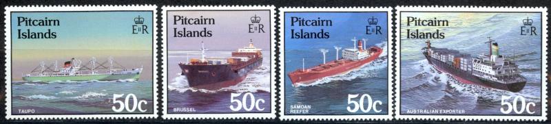 Pitcairn Islands Sc# 281-284 MNH 1987 Ships