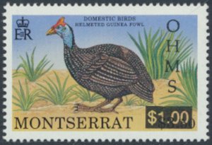 Montserrat  SC# O101 MNH   Birds surcharge OPT OHMS  see details & scans