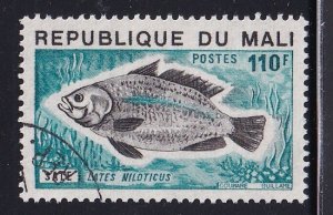 Mali   #238 cancelled   1975  fish  110fr