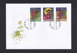 Liechtenstein   #1247-1249  FDC  2002  Christmas