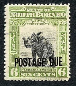 North Borneo SGD59 6c opt at foot M/M Cat 29 Pounds