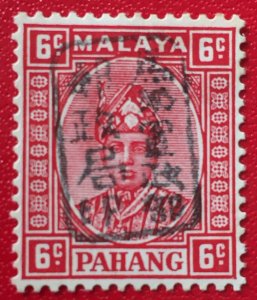 MALAYA Japanese Occupation opt PAHANG Unissued 6c Black opt MH M5118