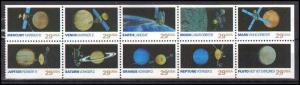 2568-2577a 29c Space Fine MNH Pane/10 NT L1019