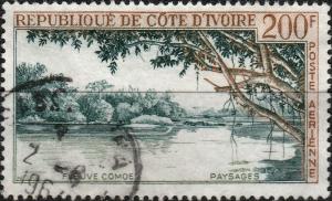 CÔTE D'IVOIRE - 1963 - Mi.249 200fr Fleuve Comoe - Oblitéré TB