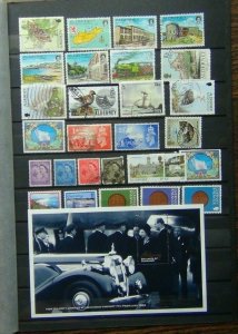 Channel Islands 1948 set Alderney £3 Used 2002 Golden Jubilee M/S MNH