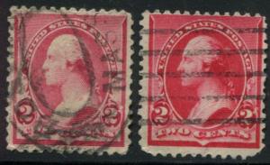 USA # 219d,220    fine used          ** Free shipping **