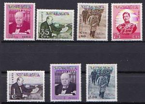 1966 Nicaragua Scott C584-C590 Passing of Churchill MNH