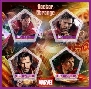 Stamps.Cinema.Marvel  1+1 sheets perf 2021 year  NEW