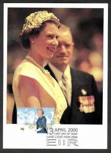 AUSTRALIA - SC#1828 Queen Elizabeth Birthday (2000) Maximum Card