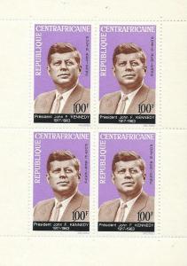 Central African Republic #C24a Kennedy S/S (MNH) CV $10.00