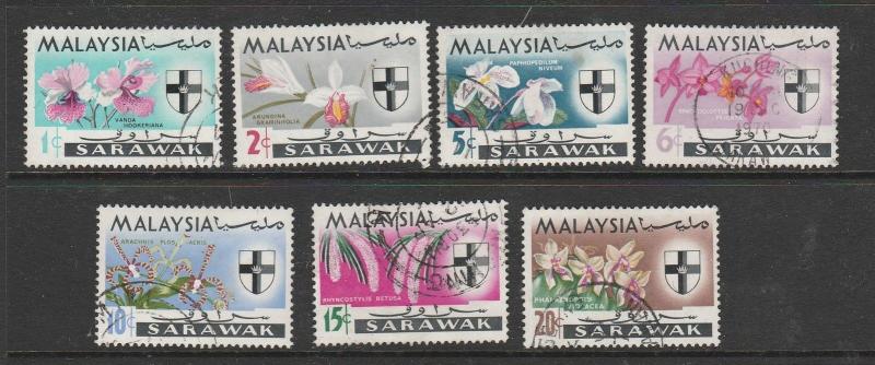 Sarawak 1965 Flowers set Used SG 212/8