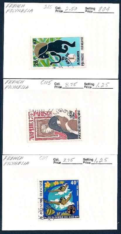 FRENCH POLYNESIA Used stamp group All Used