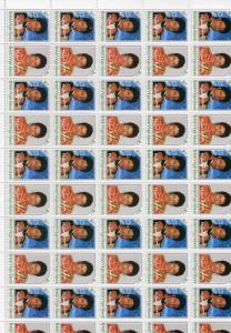 BRITISH VIRGIN ISLANDS 1986  Unissued Michael Jackson 2 Full Sheetlets 25 Pairs