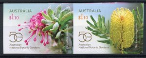 Australia 2020 MNH Flowers Stamps Australian Natl Botanic Gardens Nature 2v S/A