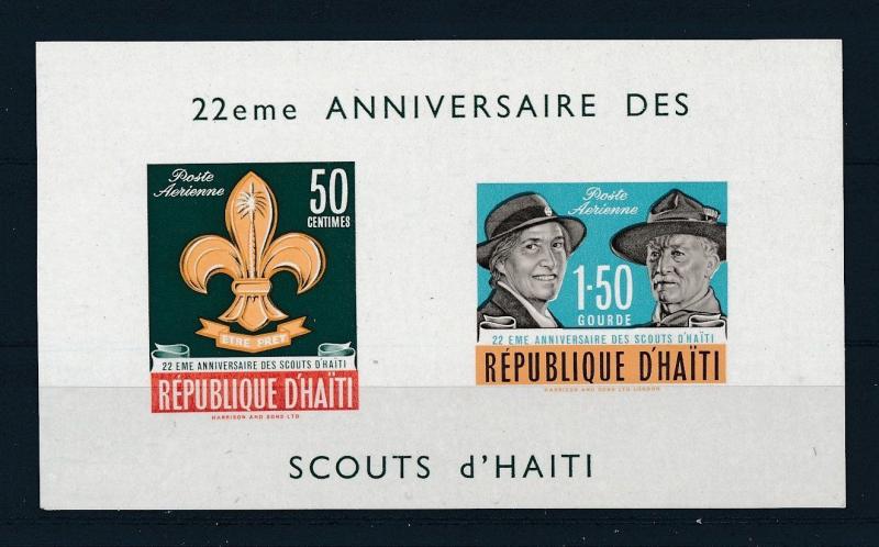 [19609] Haiti 1962 Scouts Baden Powell VF Souvenir Sheet MNH