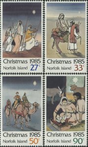 Norfolk Island 1985 SG374-377 Christmas set MNH