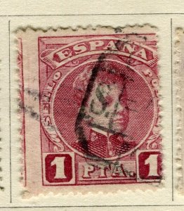 SPAIN; 1901 early classic Alfonso issue fine used 1P. value