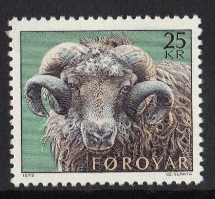 Faroe Islands  #42  MNH    1979  sheep - rearing