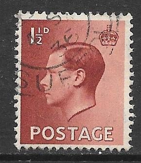 Great Britain 232: 1.5d Edward VIII, used, F-VF