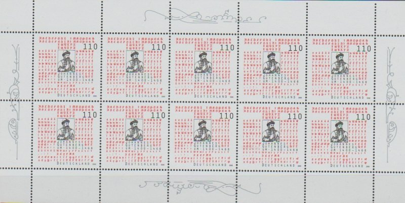 Mi: 2098 Pf I  mnh    2000  Cat  €  20.00