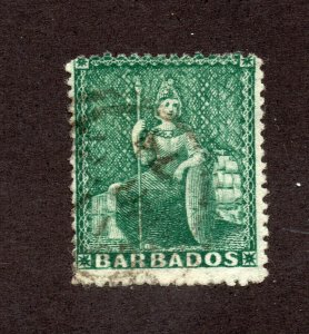 Barbados - SG# 58 Used / wmk large star  -   Lot 1220802
