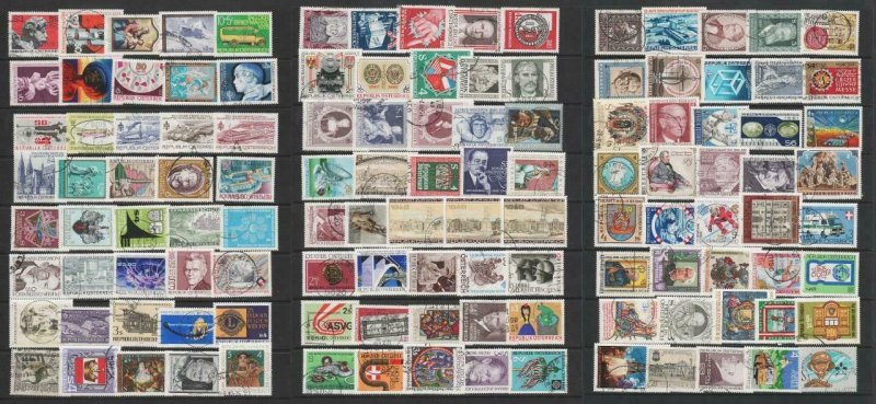 Austria Used & CTO Stamps. 1970's, 1980's