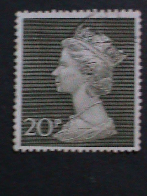 ​GREAT BRITAIN-1970   QUEEN ELIZABETH II- MACHINS USED 20P LARGE SIZE VF