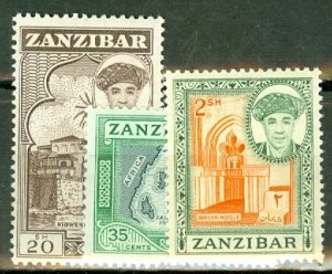 IZ: Zanzibar 264-279 mint CV $48.75; scan shows only a few