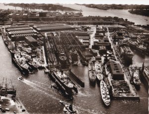 SHIP LAUNCHING, ESSO DEUTSCHLAND, ESSO SPAIN 23 FEB 1963 